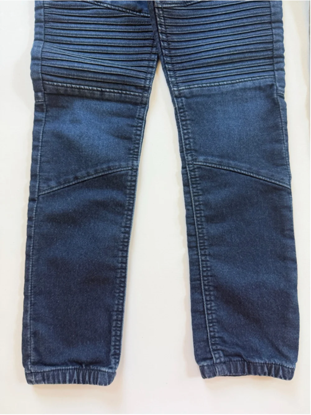 Lot of 2 Gap Kids Moto Jogger Pants Boy in Denim and Olive Green Size M (8-9)